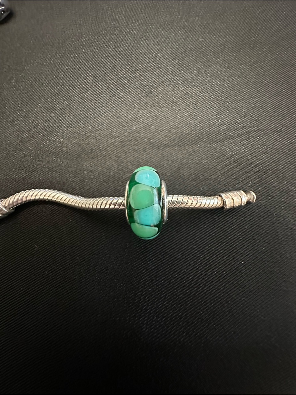 Retired Pandora Murano Glass Charm, Blue/Green Color
Excellent Condition